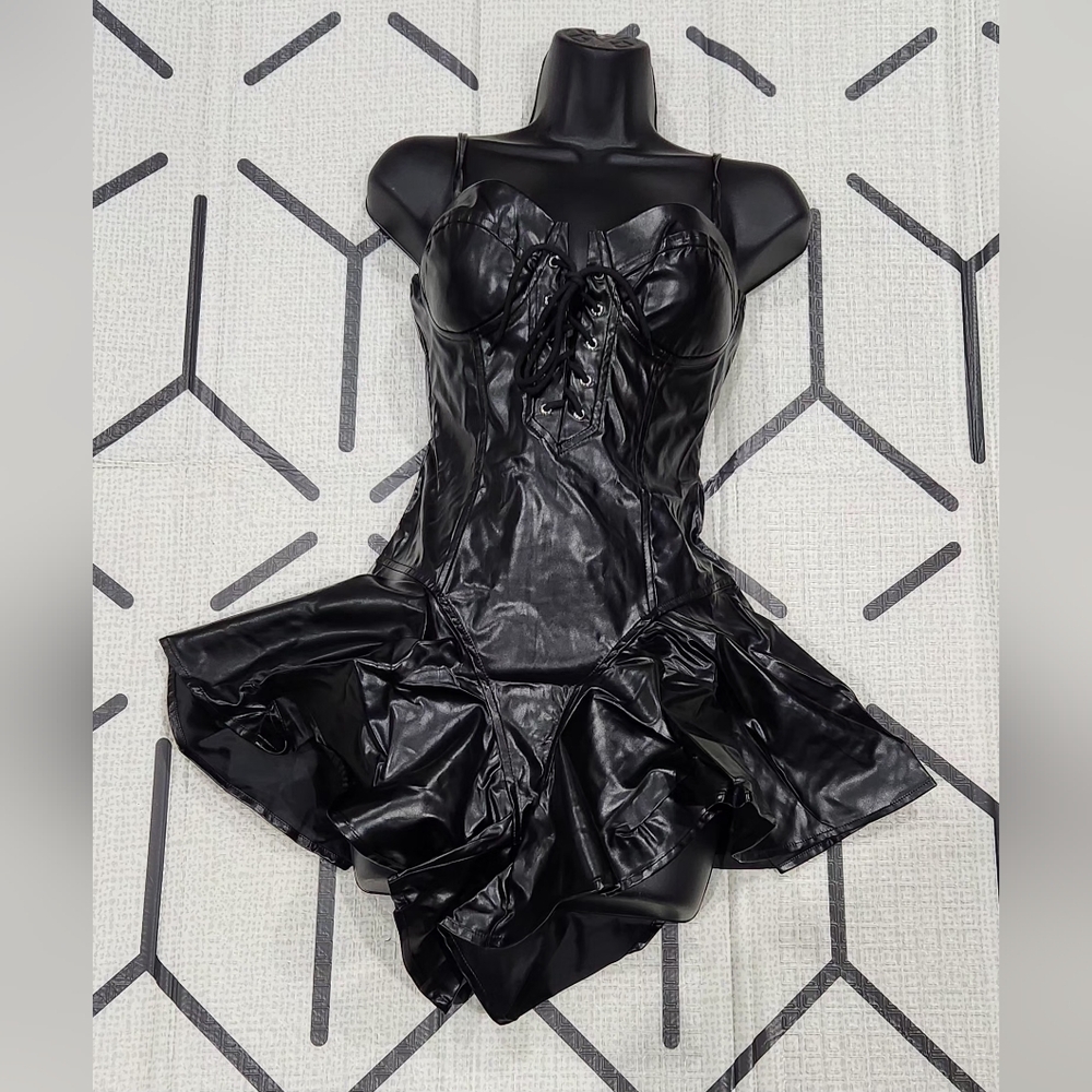 Elegant Black Corset Romper